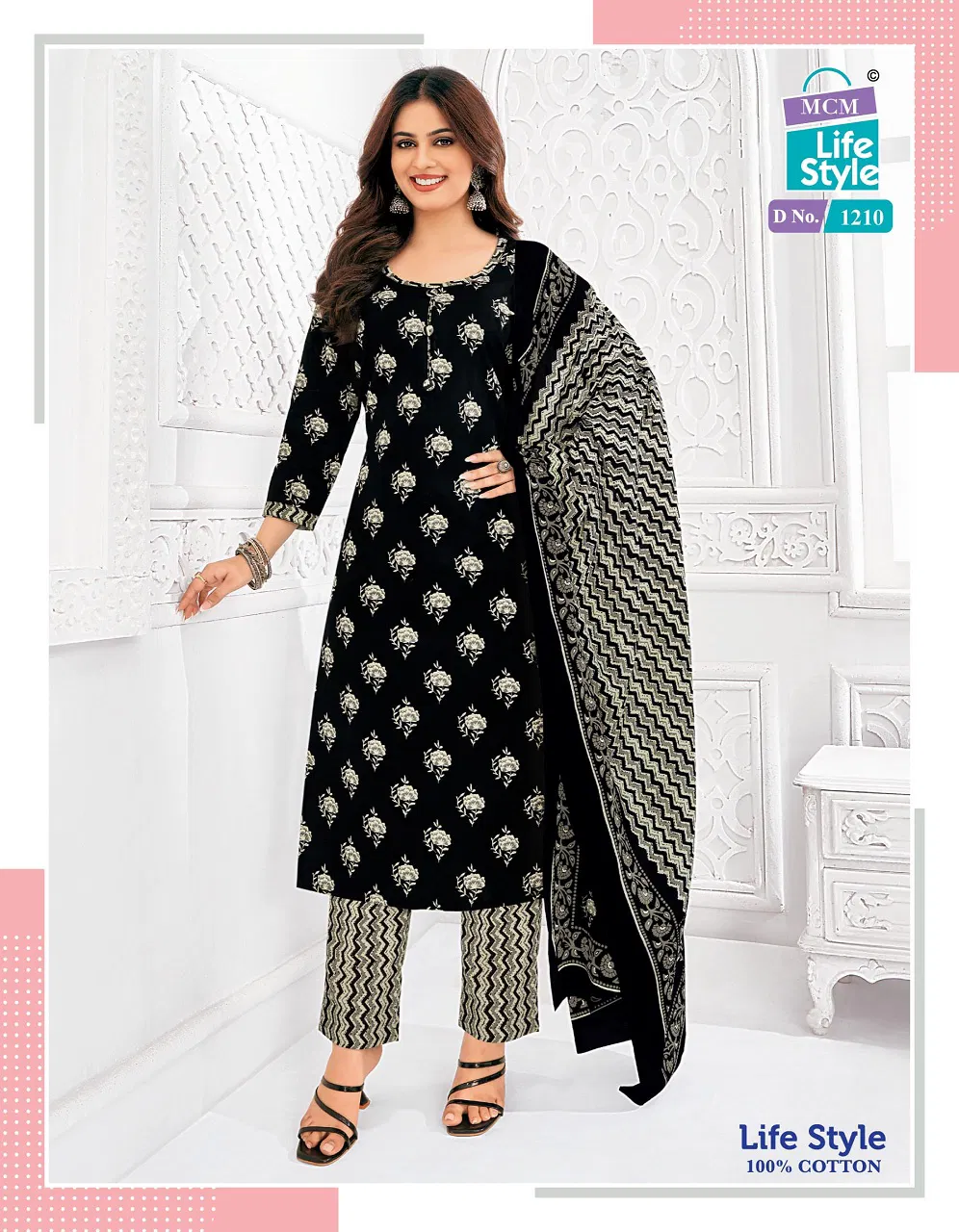 Lifestyle Vol 12 By Mcm Printed Cotton Kurti With Bottom Dupatta Exporters In India